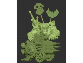 orc snazz gunner games waaagh warhammer 40k 3d print model - Mito3D