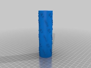 meine angepasste paint roller ti amo 2d-Kunst kundengebundene 3d print model - Mito3D