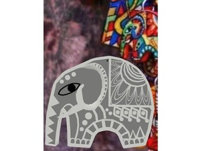 elephant necklace 3d printing 3d print model - Mito3D