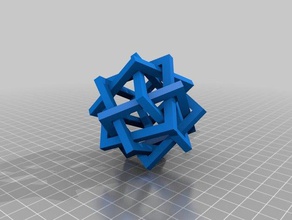 tangled square dlp Mathe-Kunst 3d print model - Mito3D