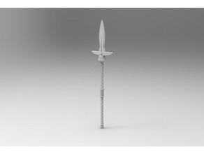 grimdark boar spear games 40k bits dnd marine miniature space emperor 3d print model - Mito3D