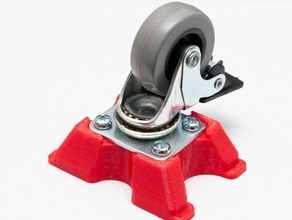 pelican 0340 case caster wheel standoff replacement parts 3d print model - Mito3D