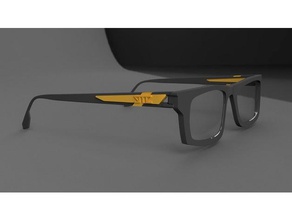 las gafas La impresión en 3d 2-3-d-sign brille 3d print model - Mito3D