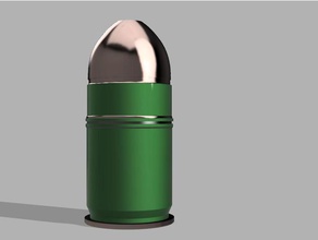 m381 40mm he grenade props cartridge round 3d print model - Mito3D