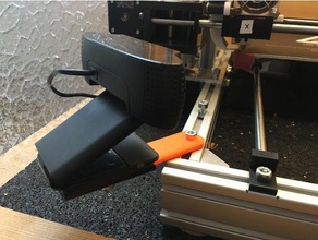 webcam holder 3d printer parts anet a6 mods a8 pk6 pk8 logitech mount 3d print model - Mito3D