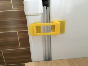 simple fridge lock kitchen & dining 3d print model - Mito3D