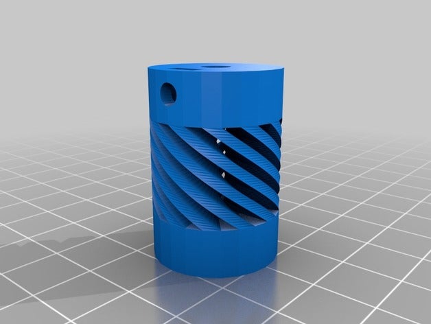 flexible couplingv3 5auf6 3d printer parts customized 3D print model - Mito3D