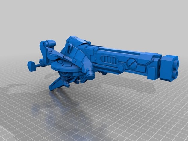 tau fusion pistolet speeder bike jeux la protéine warhammer 3D print model - Mito3D