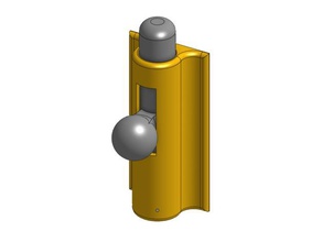 noch ein weiteres Kind zu sperren - Organisation kindersicher sind Tür Tür-Verriegelung latch lock 3d print model - Mito3D