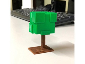 save planet - 3d print fake tree customized alternative allergy pills simple selfcad printing design designing modelling models printed printer environment trees 3d print model - Mito3D