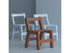 la sedia mobilia di modello Di progettazione 3d Modello Modellazione Stampato in Stampante La stampa sedie mobili design casa bambola per riparazione da ufficio online modellazione 3d print model - Mito3D