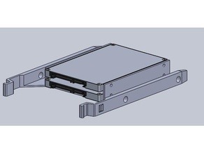coolermaster dupla ssd suporte 35 da baía do disco rígido A impressão 3d 3d print model - Mito3D