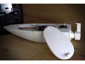 smal rc jet boat r c vehículos barco en jetboat bomba de chorro agua 3d print model - Mito3D