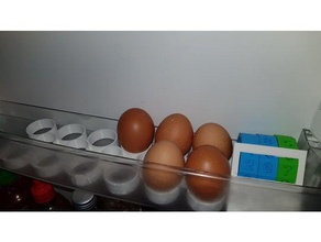 refrigerator egg holder extensible kitchen & dining 3d print model - Mito3D