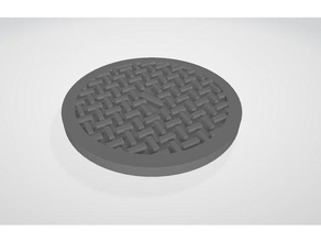manhole cover 3d print model - Mito3D