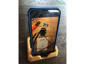 iphone stand eletrônica 3d print model - Mito3D