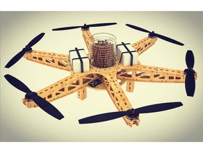 reforestation drone aerial sowing dronecoria r c vehicles diydrones drones forests lasercut lasercutter laser cut plywood reforest seed seeding seeds wildlife conservation wood 3d print model - Mito3D