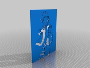 naruto - stencil 3d printing 3d print model - Mito3D