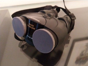 replacement lens caps canon 10x30 stabilization binoculars parts cap 3d print model - Mito3D