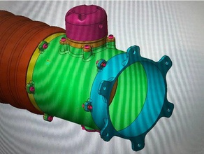 abluft-ventil mk1 le bricolage abluftsystem 10cm 3d print model - Mito3D
