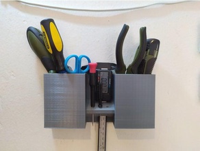 tool holder wall 3d printing tools 3d print model - Mito3D