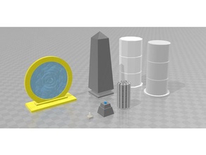 kolay toz dağılım pack sokaklar binalar ve yapılar 3d print model - Mito3D