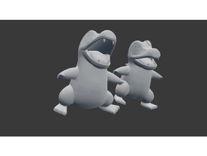 totodile Spielzeug & Spiele anime pokemon Figuren 3d print model - Mito3D
