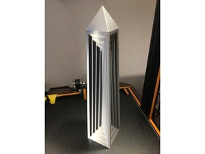 recessed obelisk sculptures 3d print model - Mito3D