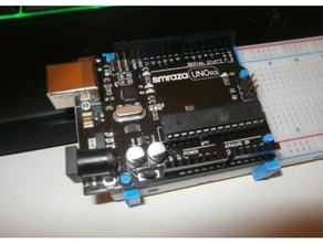 arduino uno r3 placa de montagem stands eletrônica caso o experimentação protoboard titular smraza 3d print model - Mito3D