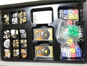 dice city token trays toy & game accessories tokens tray 3d print model - Mito3D