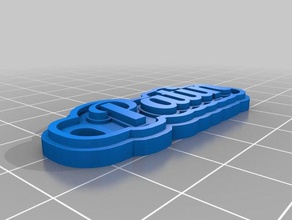 patin Schlüsselanhänger kundengebundene 3d print model - Mito3D