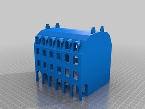 maison 6 bâtiments et structures de l'architecture n échelle 3d print model - Mito3D