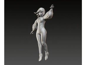 schwebende Mädchen Skulpturen 3d print model - Mito3D