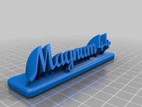 magnum bureau de personnalisé 3d print model - Mito3D