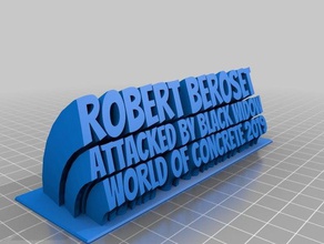 robbie de la oficina personalizado 3d print model - Mito3D