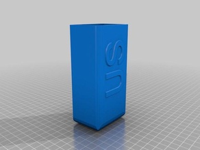 airsoft square bb-container 6mm bb-Halter 3d print model - Mito3D