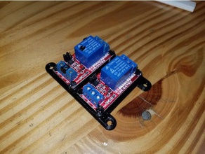 2x relay board mount diy 3d print model - Mito3D