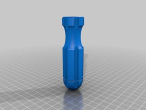 Schraubendreher-Griff 13mm Loch hand-Werkzeuge 3d print model - Mito3D