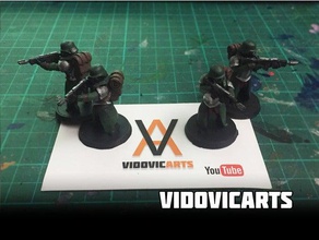 imperial germans aiming people bolt action gaming infantry mini miniature soldier tabletop trooper vidovic vidovicarts arts wargame wargaming warhammer worldwar ww2 3d print model - Mito3D