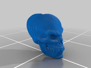 3d slash skull 3d print model - Mito3D