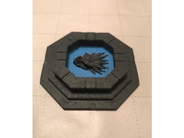 d&d tabletop - basilisk fountain toy & game accessories 28mm dnd dungeons dragons terrain 3D print model - Mito3D