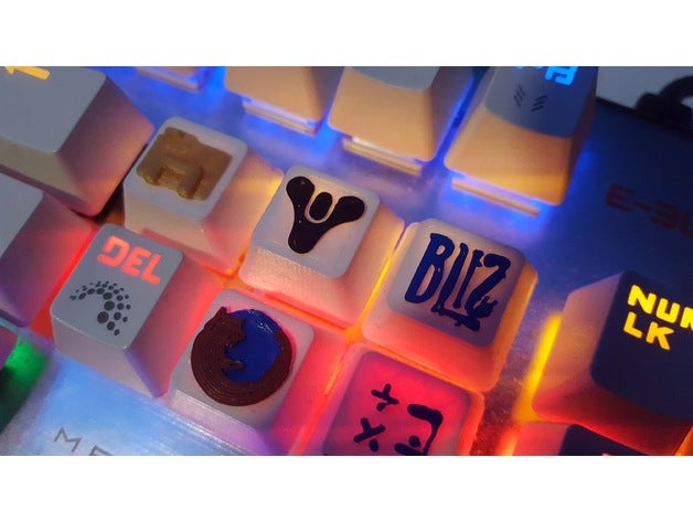 el destino keycap juegos de video cherry mx equipo destiny 2 del juego 3D print model - Mito3D