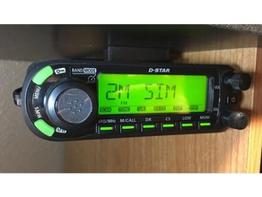 l'icom id-880h encastré support passe-temps ham radio 3d print model - Mito3D
