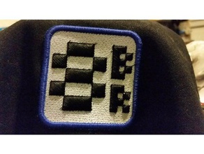8-bit ryan puffy patch accessories 8bitryan machine embroidery 3d print model - Mito3D