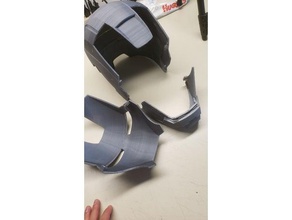iron man mark iii helmet magnet holders faceplate chin 3d printing ironman magnetic marvel 3d print model - Mito3D