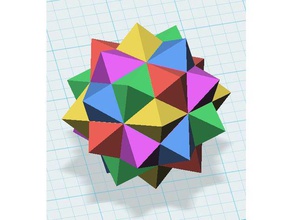 compuesto de 5-octaedro regular Las impresoras 3d 3d print model - Mito3D