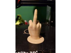 middle finger sculptures 3d print model - Mito3D