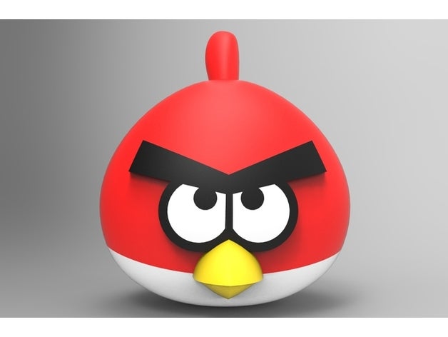 angry bird Tiere 3D print model - Mito3D