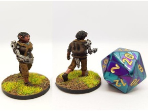 gnome rogue assassin 28mm tabletop roleplaying creatures dnd miniature dungeons dragons 3d print model - Mito3D