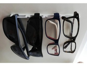 muro de suporte óculos organização titular 3d print model - Mito3D